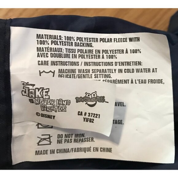 Disney Jake & The Never Land Pirates Roll Up Fleece Blanket 60" x 38" - Picture 8 of 10